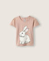 Playera Manga Corta Flores,ROSA EMPOLVADO