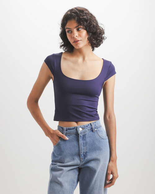 Crop Top Azul