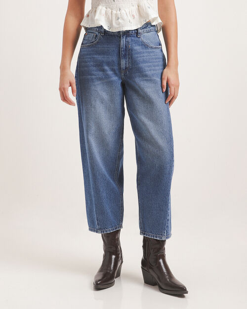Jeans Fit Barrel Azul