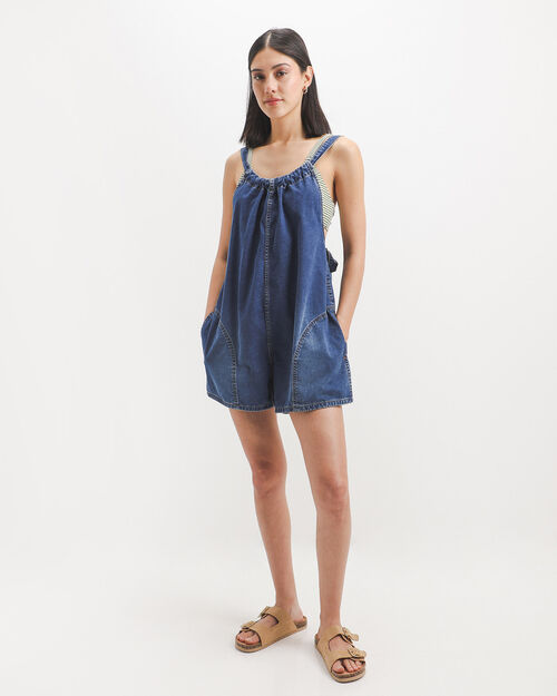 Jumpsuit De Mezclilla Azul