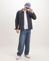 Chamarra Azul Zipper,AZUL MARINO