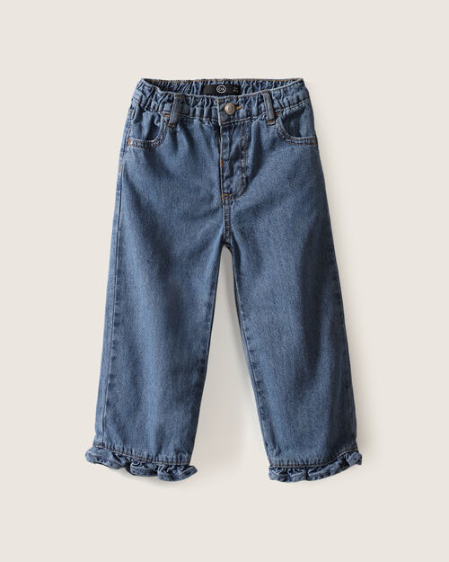 Jeans Azul Fit Wide Leg