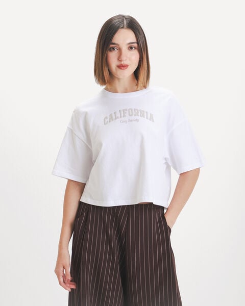 Playera Boxy Blanca
