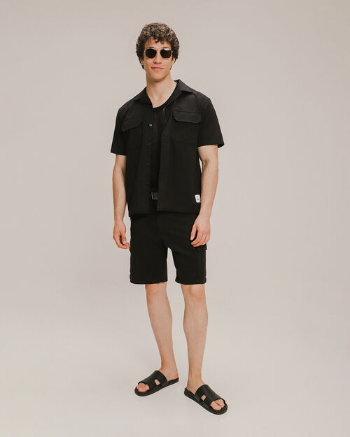 Camisa Negra Relaxed