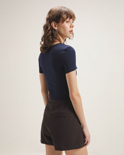 Crop Top Azul