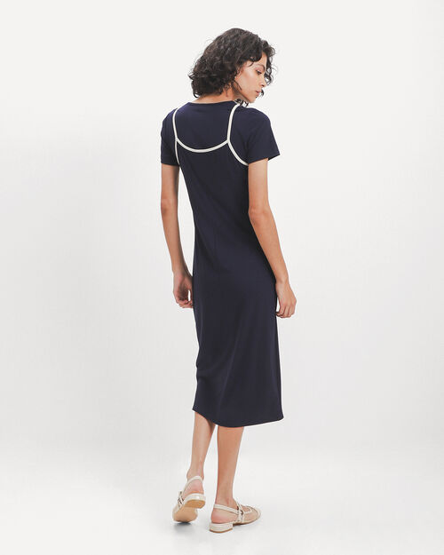 Vestido Midi Azul