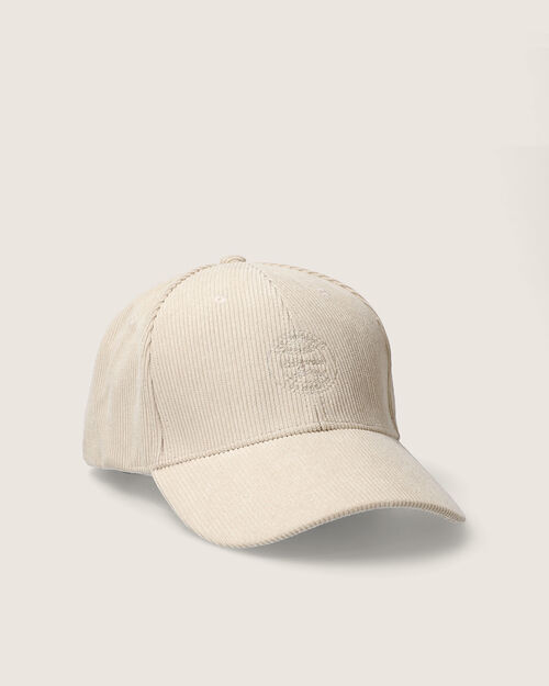 Gorra Beige Con Bordado
