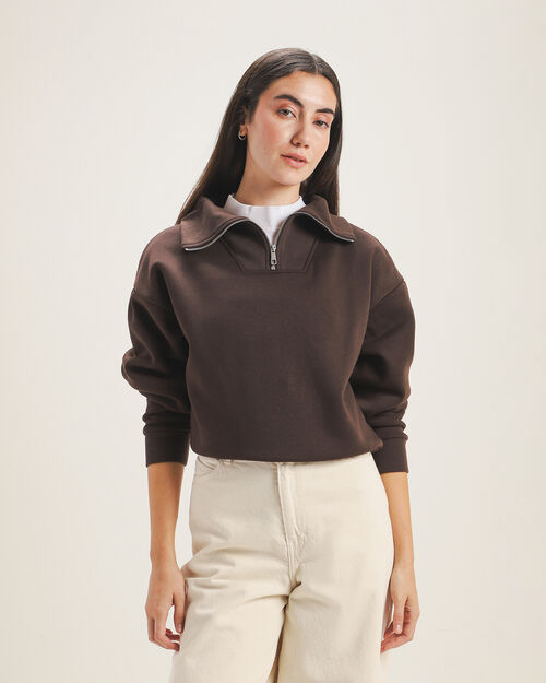 Sudadera Café Relaxed