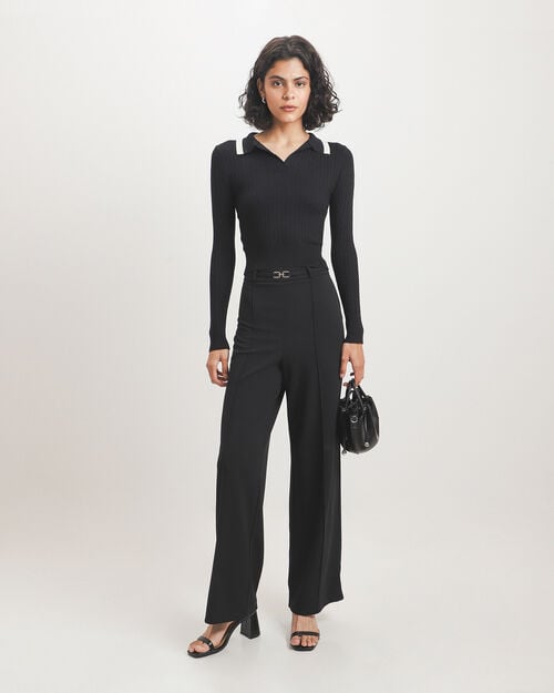 Pantal&oacute;n Hebilla Wide Leg