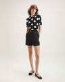 Short Cinturón Beige,NEGRO