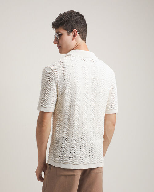 Camisa De Punto Beige