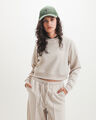 Sudadera Cerrada Beige,CREMA