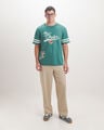 Playera Relaxed Verde,VERDE OBSCURO