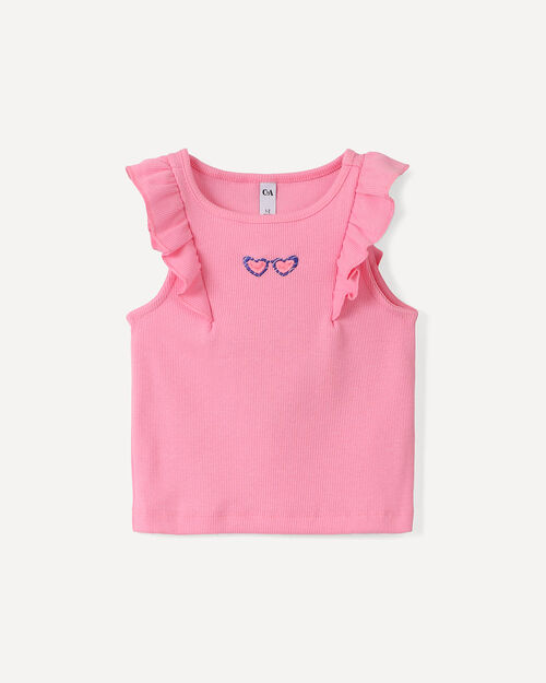 Top Volantes Rosa