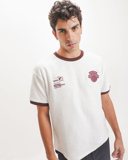 Playera Blanca Relaxed