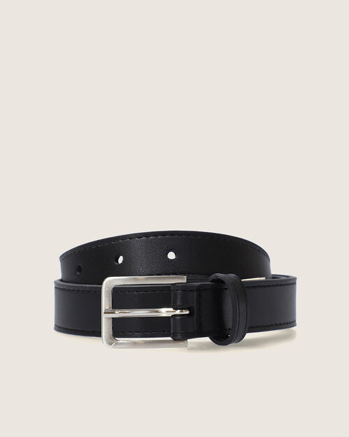 Cinturón Negro Con Hebilla