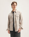 Camisa Fit Relaxed Cuadros,BLANCO