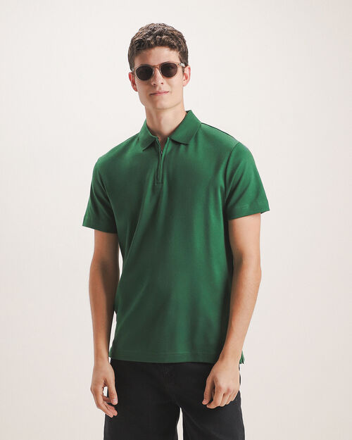 Polo Verde Manga Corta