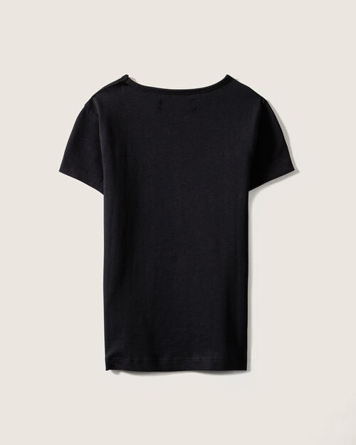 Playera Negra Aplicaciones