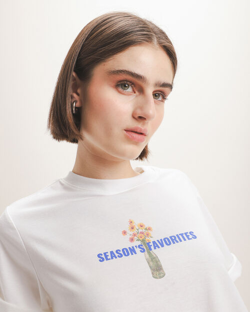 Playera Gr&aacute;fico Blanca