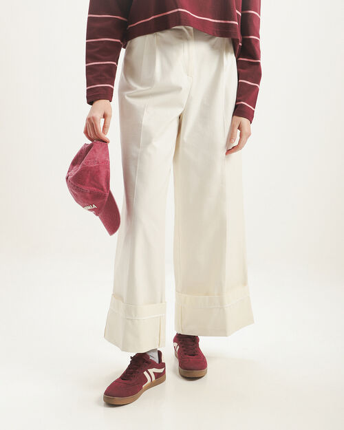 Pantalón Blanco Wide Leg