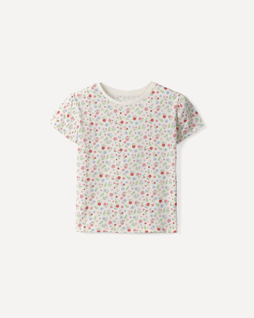 Playera Blanca Estampada