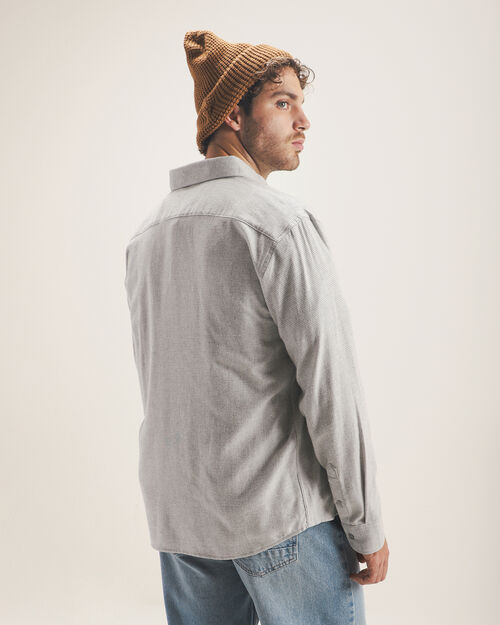 Camisa Gris Manga Larga