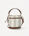 Bolso Bucket Negro,CRUDO