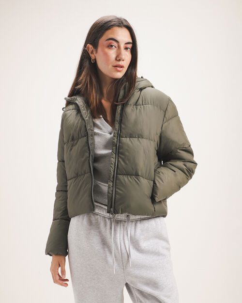 Chamarra Verde Cropped