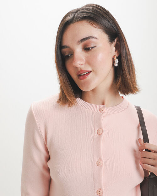 Su&eacute;ter Rosa S&oacute;lido