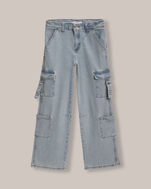Jeans Wide Leg Cargo