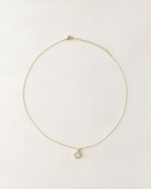 Collar Dorado Tr&eacute;bol