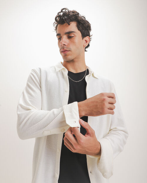 Camisa Blanca Textura