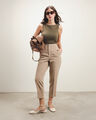 Pantalón Beige Pinzas,KAKHI