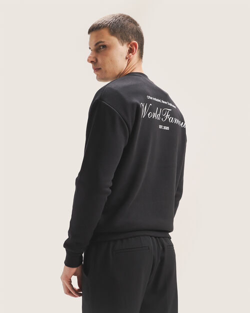 Sudadera Negra Fit Relaxed