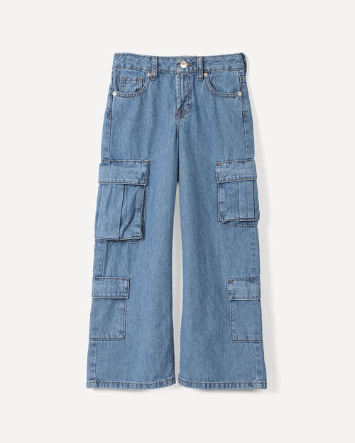 Jeans Cargo Wide Leg