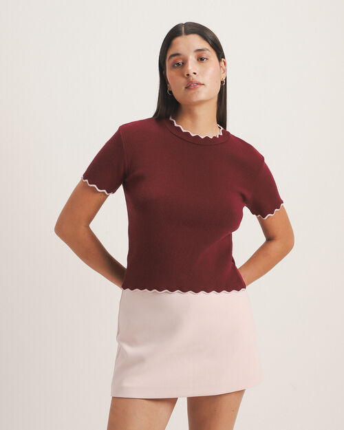 Top Tejido Rojo