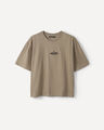 Playera Oversize Blanca,CAFE CLARO