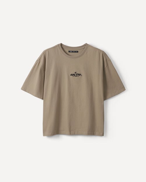 Playera Oversize Caf&eacute;