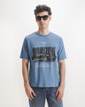Playera Azul Estampado,AZUL TEAL