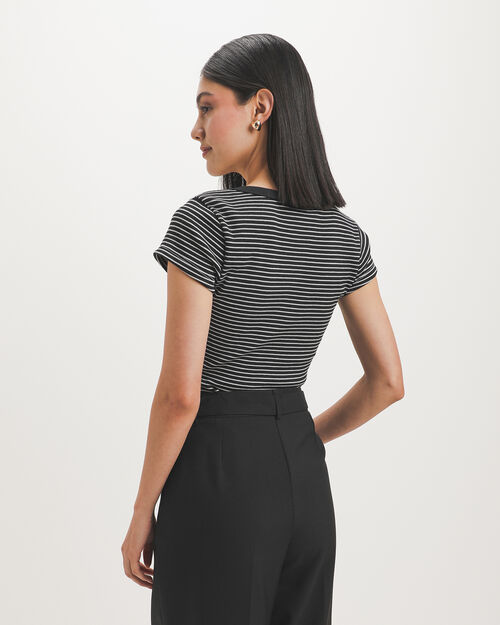 Playera Tejido Acanalado