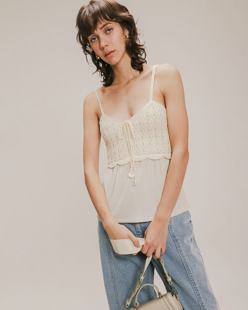 Blusa Tirantes Tejido Lazo