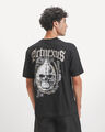 Playera Relaxed Estampada,NEGRO