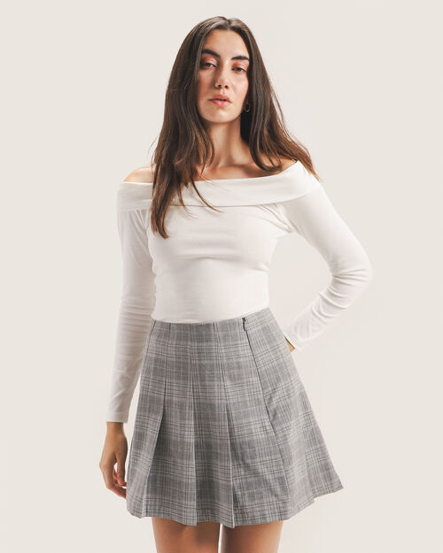 Playera Blanca Cropped