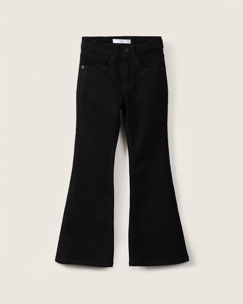 Jeans Fit Flare Negro