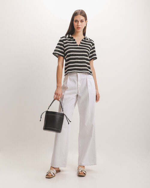 Jeans Wide Leg Pinzas