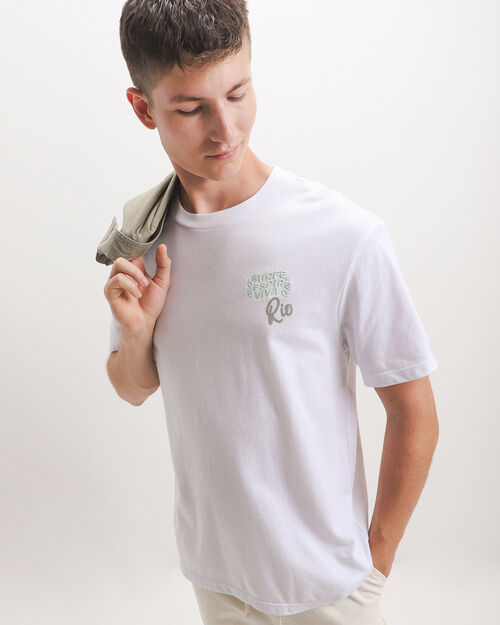 Playera Blanca Fit Relaxed