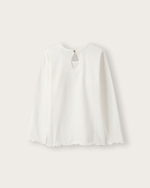 Playera Blanca Estampado Flores