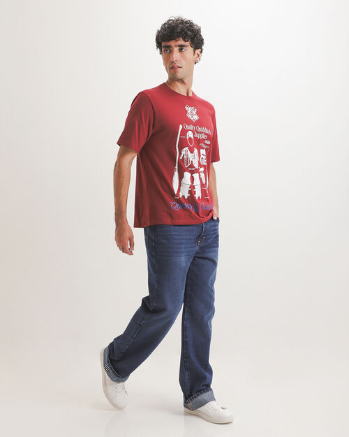Jeans Wide Leg Marino