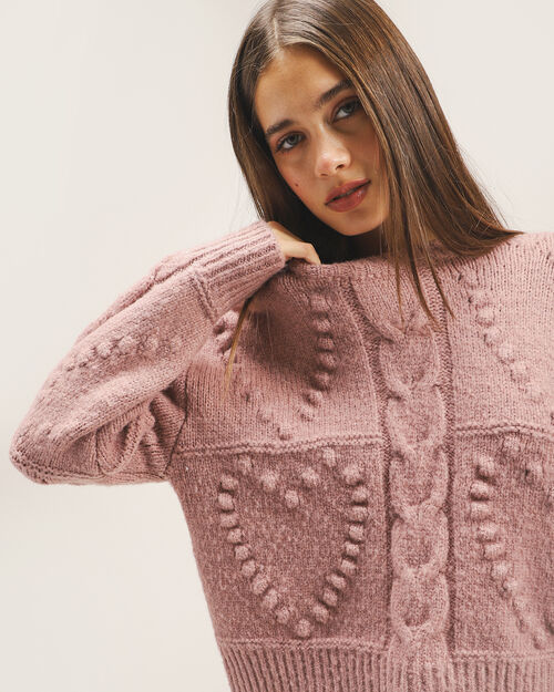 Su&eacute;ter Tejido Rosa